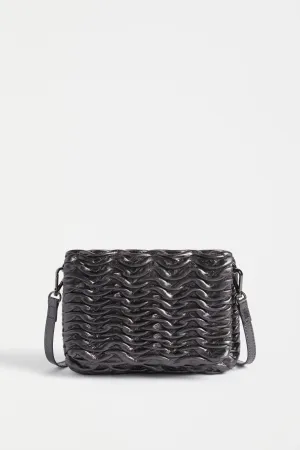 Plissi Crossbody - Gunmetal