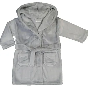 Plush Baby Robe Grey