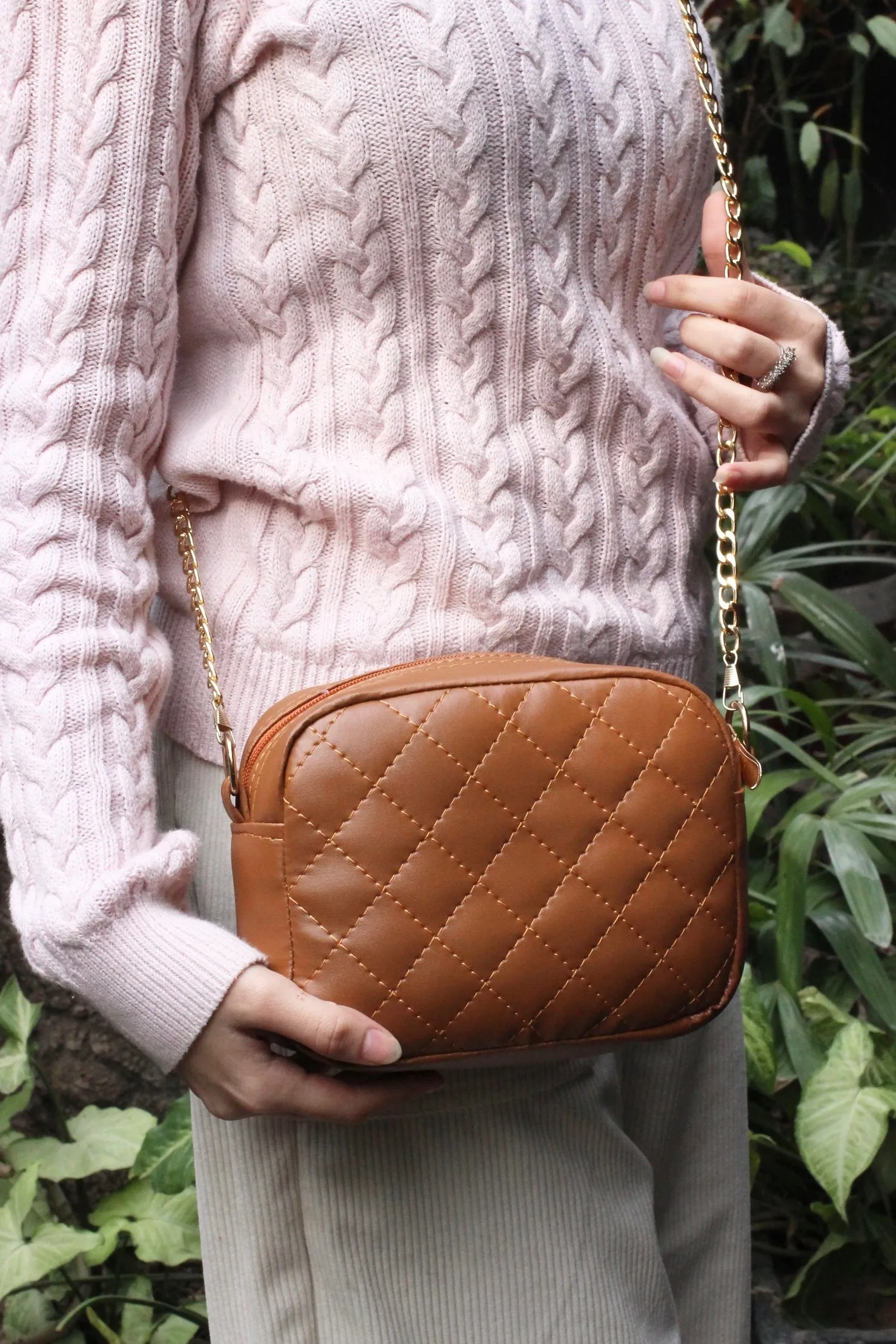 Plush - Mini soft Crossbag - Brown