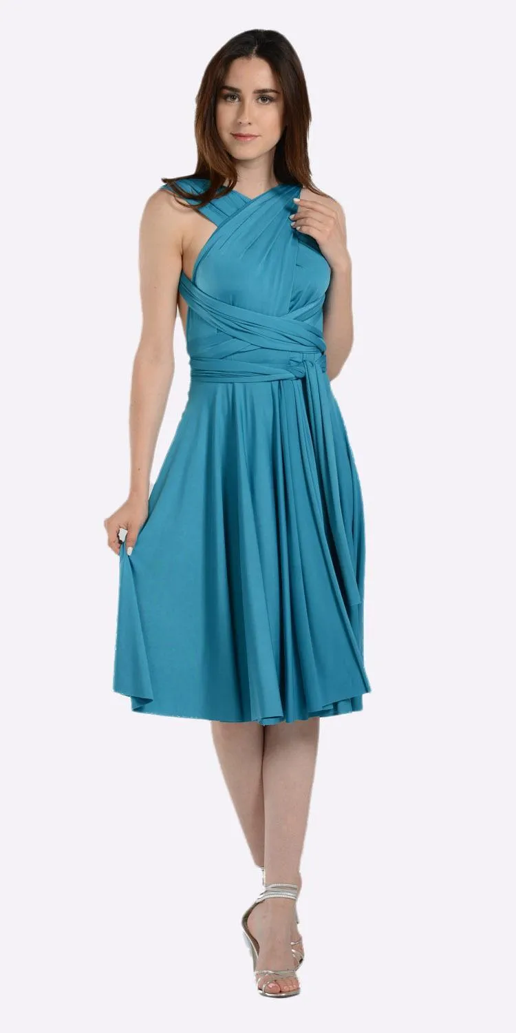 Poly USA 7020 Short Convertible Jersey Dress 20 Different Looks