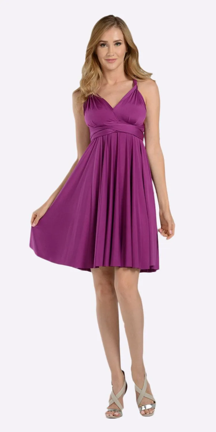 Poly USA 7020 Short Convertible Jersey Dress 20 Different Looks