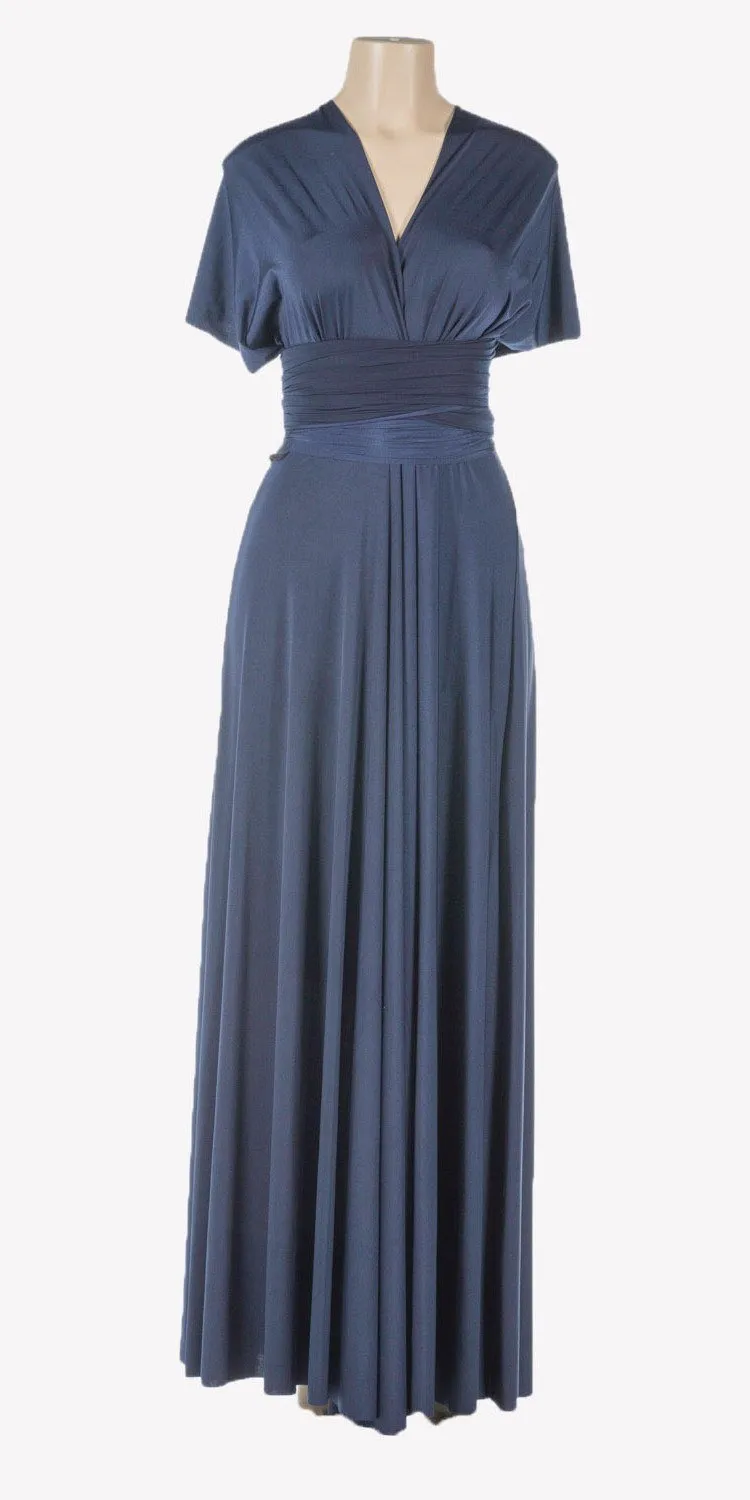 Poly USA 7022 Long Convertible Jersey Dress 20 Different Looks