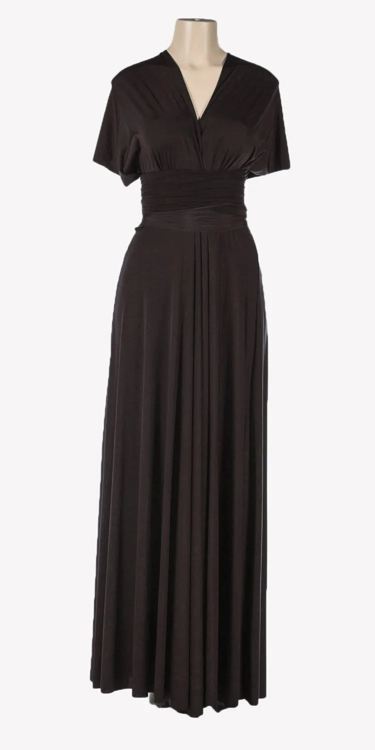 Poly USA 7022 Long Convertible Jersey Dress 20 Different Looks