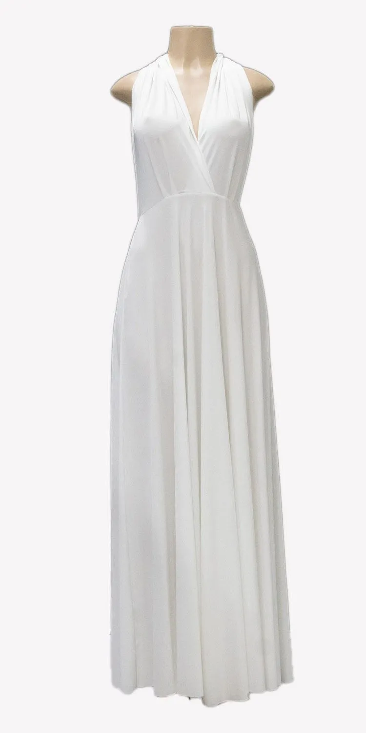 Poly USA 7022 Long Convertible Jersey Dress 20 Different Looks