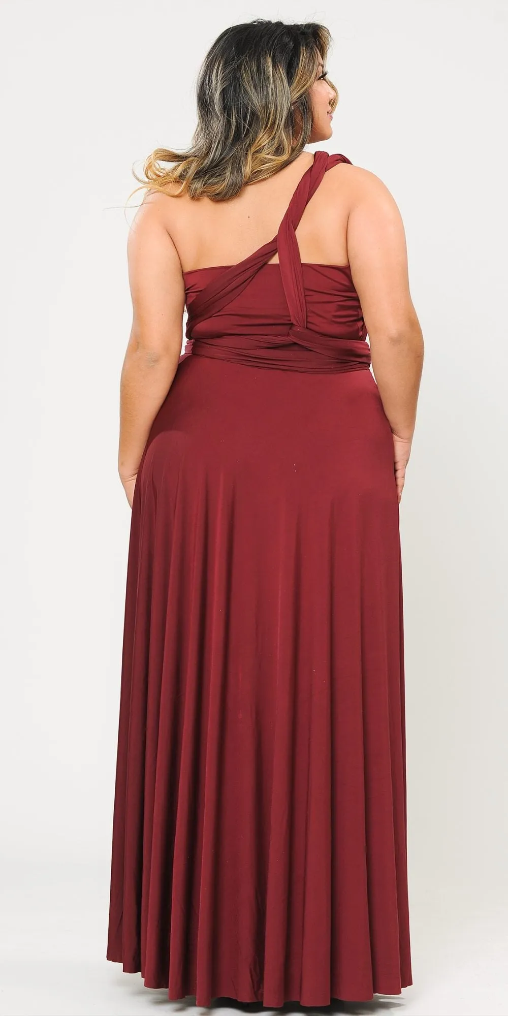 Poly USA 7022 Long Convertible Jersey Dress 20 Different Looks