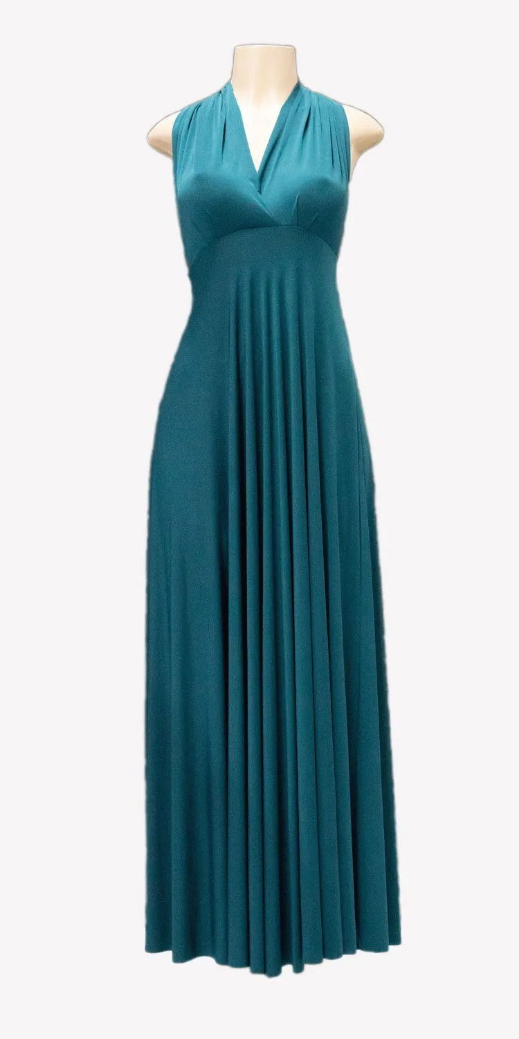 Poly USA 7022 Long Convertible Jersey Dress 20 Different Looks