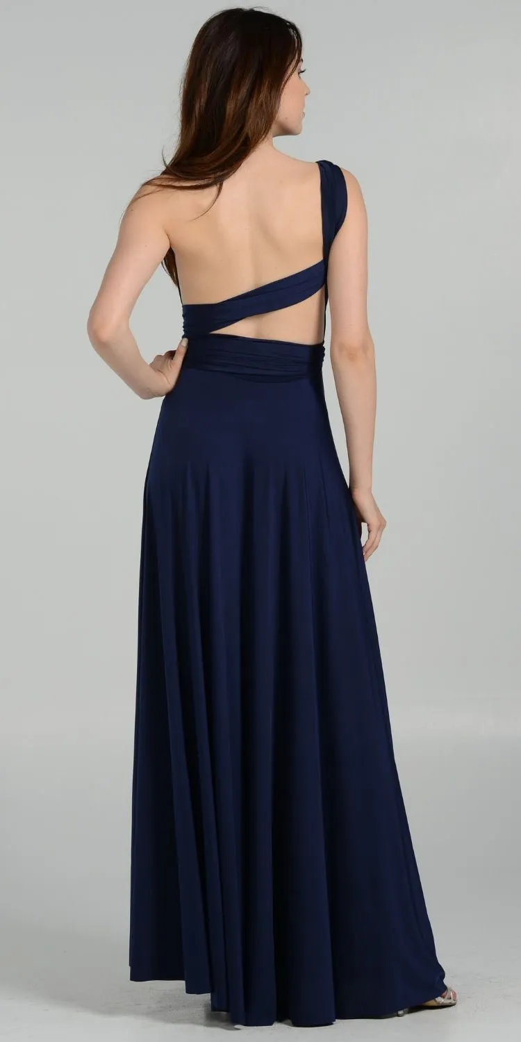 Poly USA 7022 Long Convertible Jersey Dress 20 Different Looks