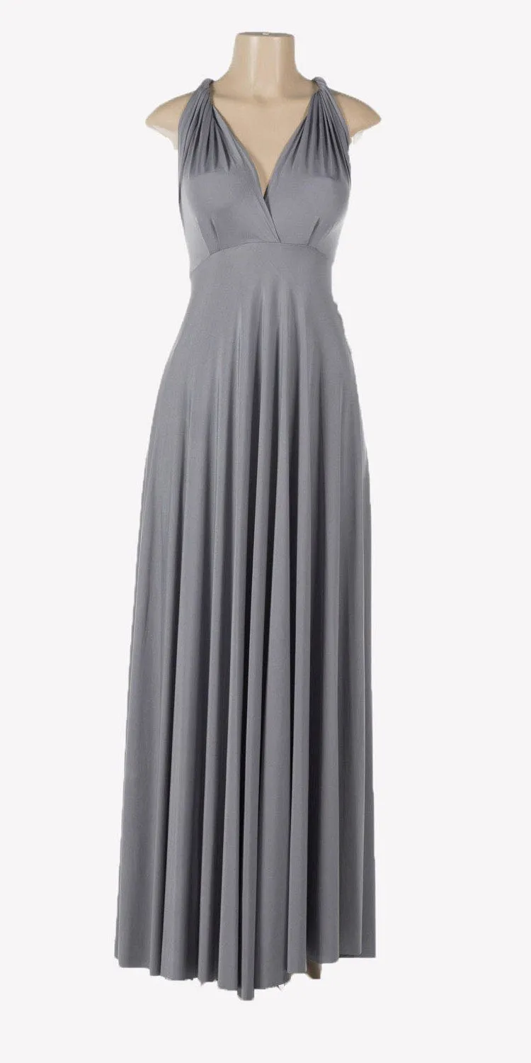 Poly USA 7022 Long Convertible Jersey Dress 20 Different Looks