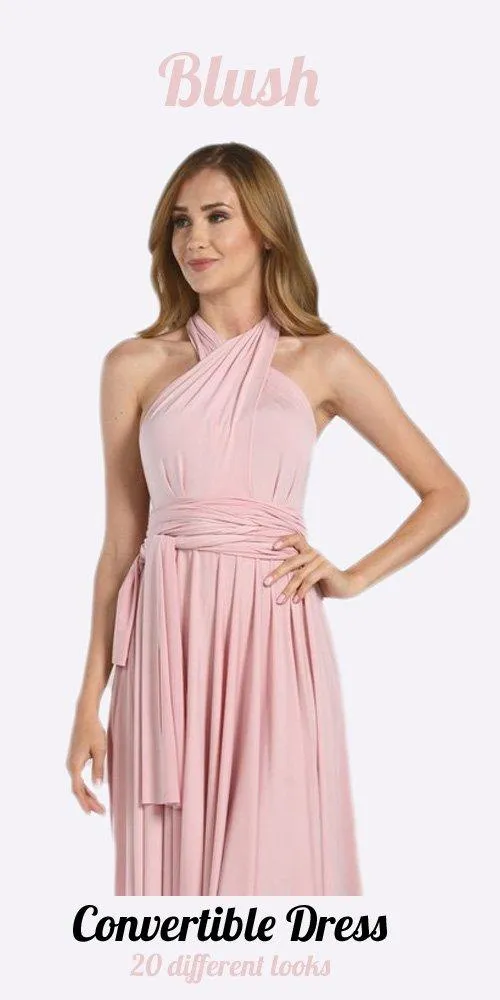 Poly USA 7022 Long Convertible Jersey Dress 20 Different Looks