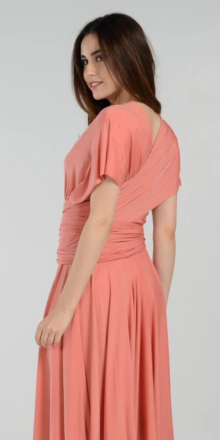 Poly USA 7022 Long Convertible Jersey Dress 20 Different Looks