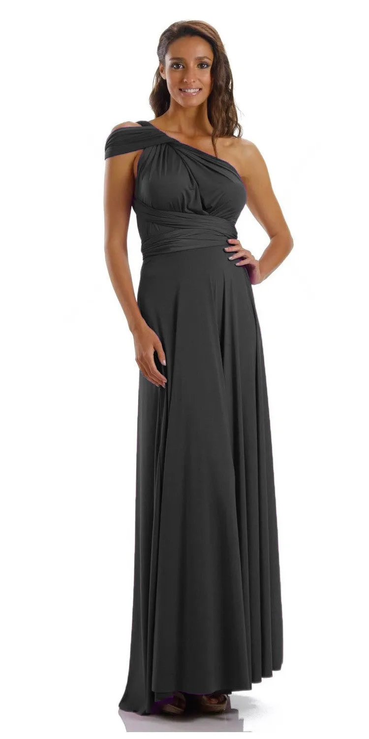 Poly USA 7022 Long Convertible Jersey Dress 20 Different Looks