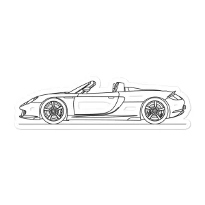 Porsche Carrera GT Silhouette Sticker