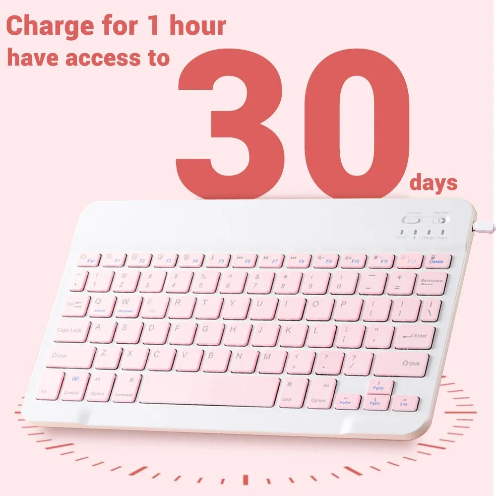 Portable Bluetooth Keyboard & Mouse for iPad
