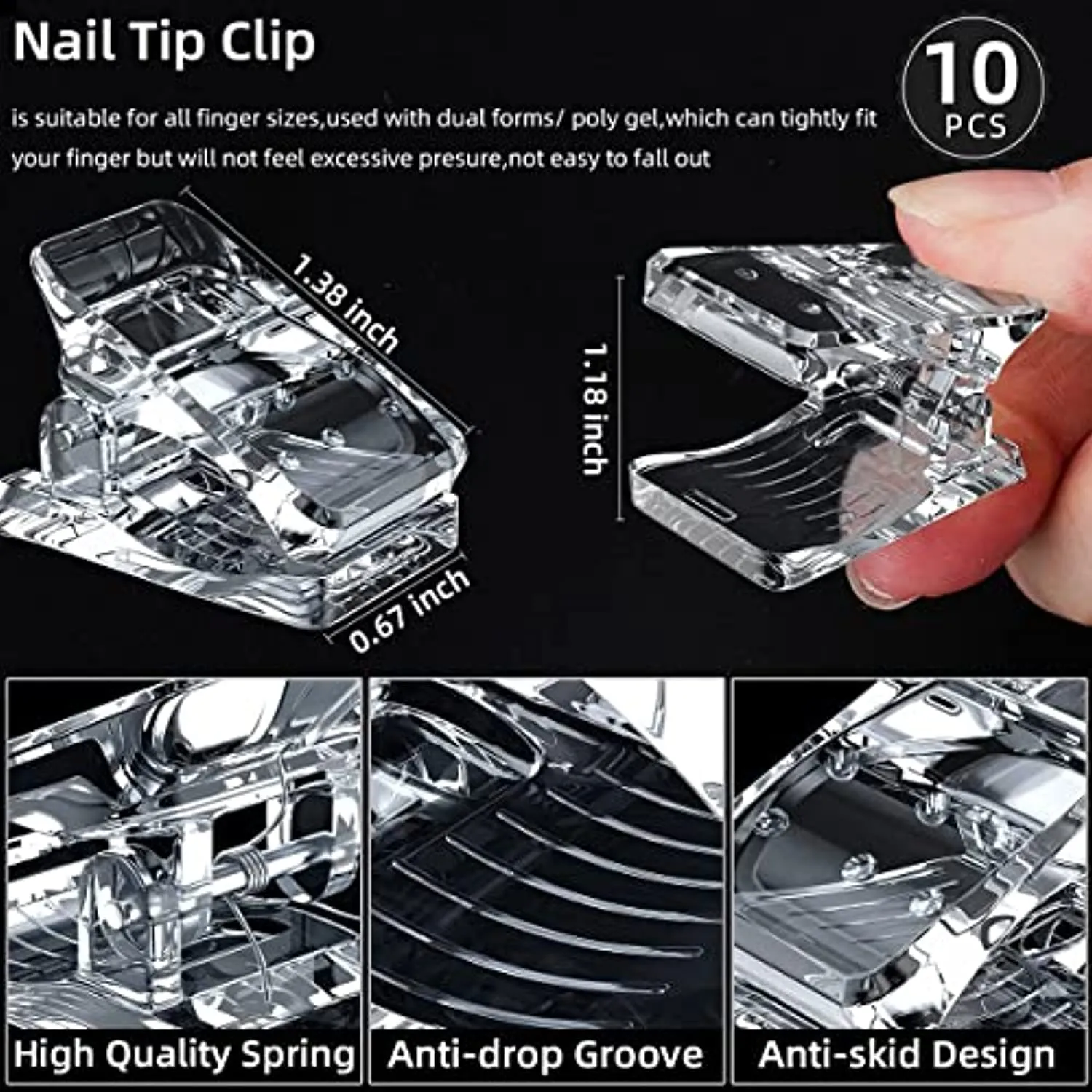 Portable Nail Drill Professional Electric Nail File 20000RPM Manicure Machine set with Sanding Bands,Nail Drill Bits and Nail Tips Clip for Acrylic Gel Nails