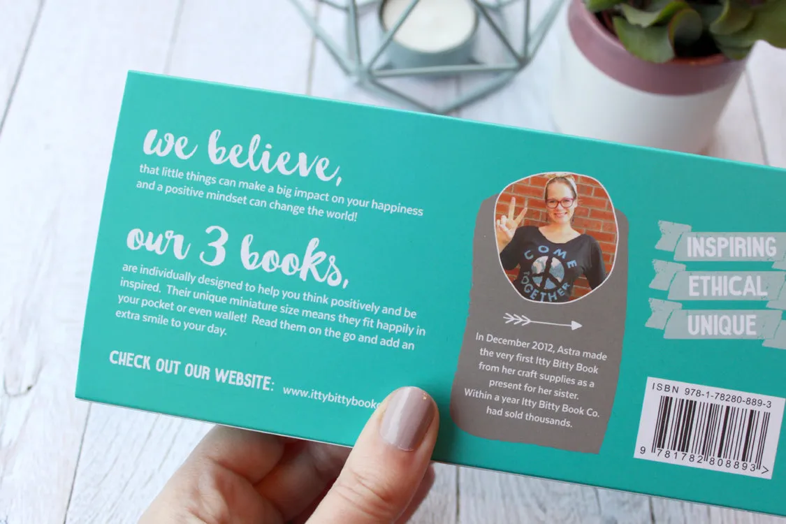 Positive Thinking Quote Books | The Itty Bitty Inspiration Box © | Gift for Book Lovers