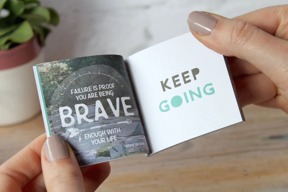 Positive Thinking Quote Books | The Itty Bitty Inspiration Box © | Gift for Book Lovers