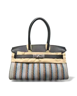 Pre-owned Hermès Birkin Shoulder 29 – Light Toile & Swift, 2025 Palladium Hardware