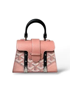 Pre-owned Limited Edition Goyard Nano Saigon Pink – Pristine Condition, Full Set