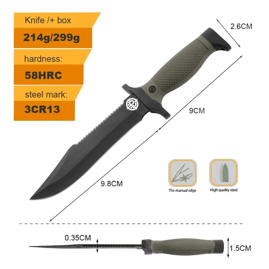 PrepPro APEX -Tactical Fixed-Blade Knife – Rugged Survival & Outdoor Companion