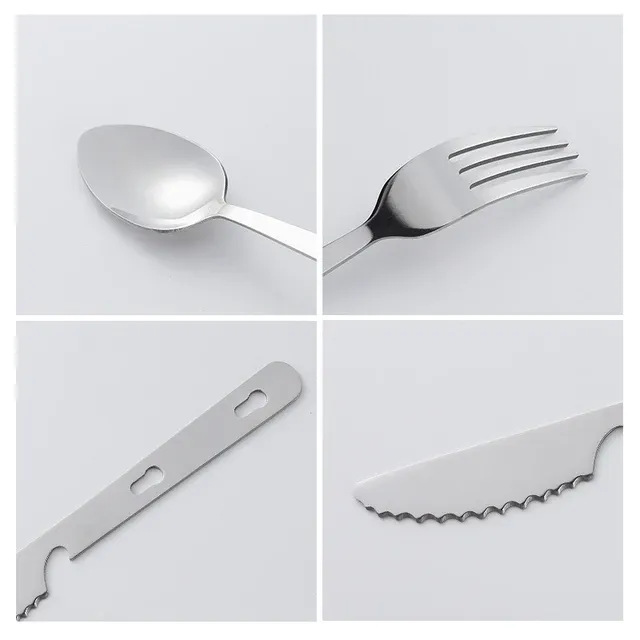 PrepPro Stainless Steel Camping Cutlery Set – Durable, Compact &amp; Ready for Any Adventure