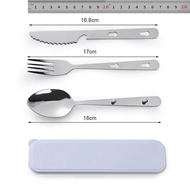 PrepPro Stainless Steel Camping Cutlery Set – Durable, Compact &amp; Ready for Any Adventure