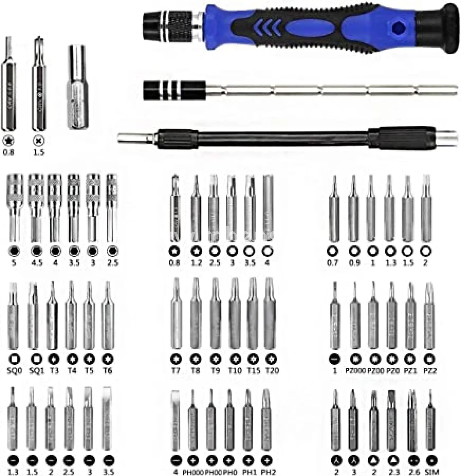 Professional Computer Repair Tool Kit, Precision Laptop Screwdriver Kit, XOOL 82 in 1 Electronics Repair Tool with 58 Magnetic Bits, Compatible for Macbook, iPhone, Game Console, Tablet