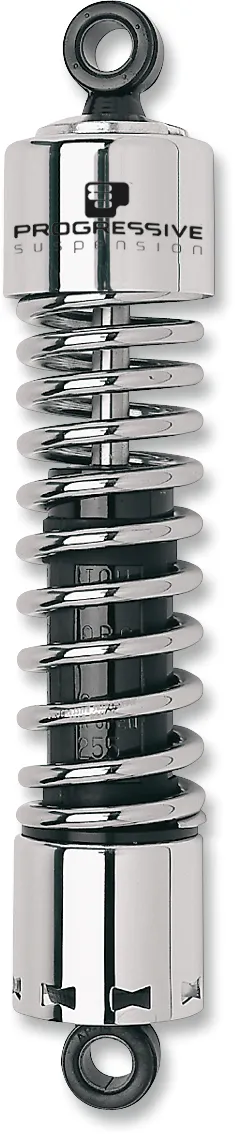 Progressive Suspension 412-4042C 412 Series 12in. Shocks with Covers - Chrome