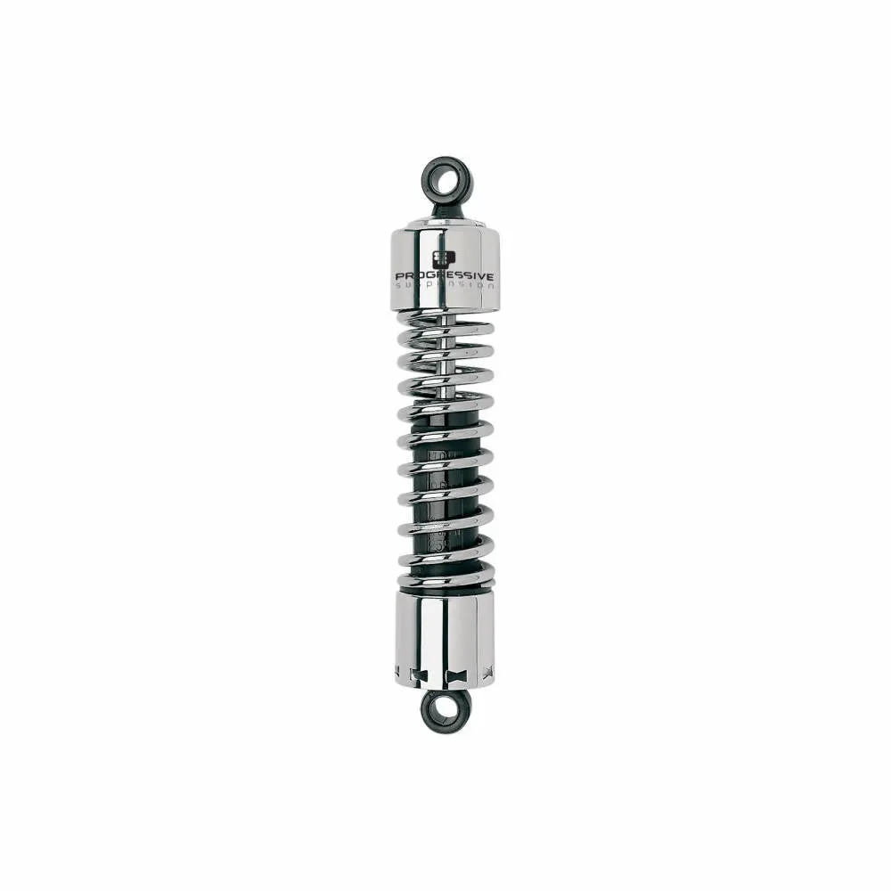 Progressive Suspension - 412 Series 12" Shocks - Harley Sportster and Big Twin 1977-2006 - Chrome