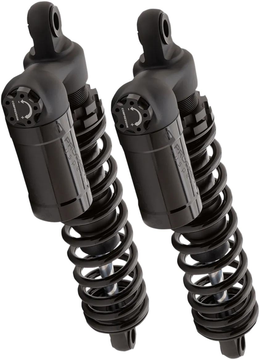 Progressive Suspension 970-1010B 970 Series Piggyback Shocks - 13.5in. - Gloss/Matte Black