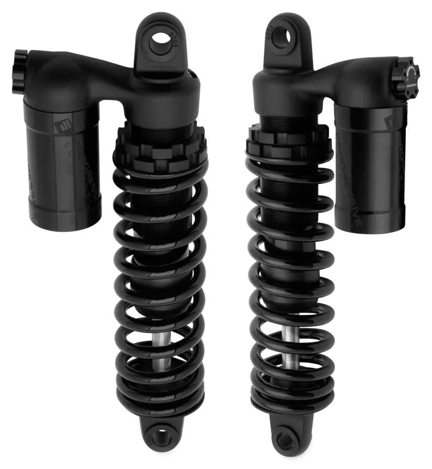 Progressive Suspension 970-1010B 970 Series Piggyback Shocks - 13.5in. - Gloss/Matte Black