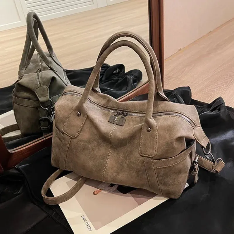 PU Leather Retro Crossbody Shoulder Bag