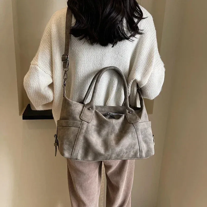 PU Leather Retro Crossbody Shoulder Bag