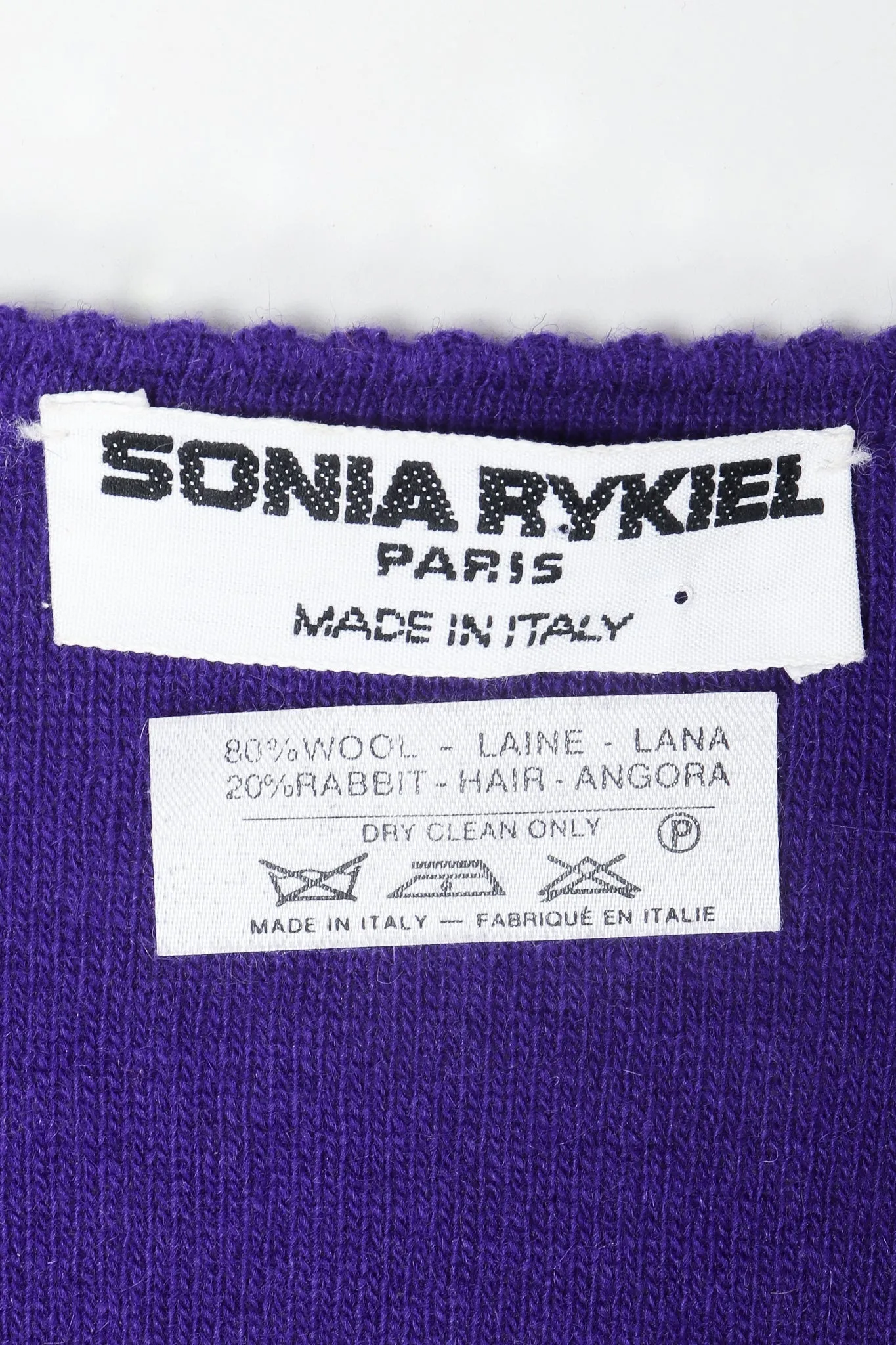 Purple Knit Waist Tie Sweater