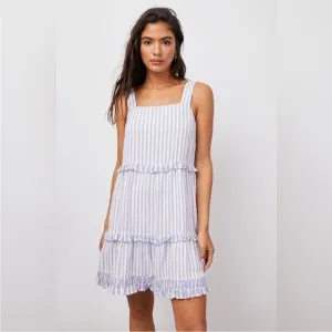 Rails Sandy Mini Dress in Blue Iris Stripe Mix Size Small