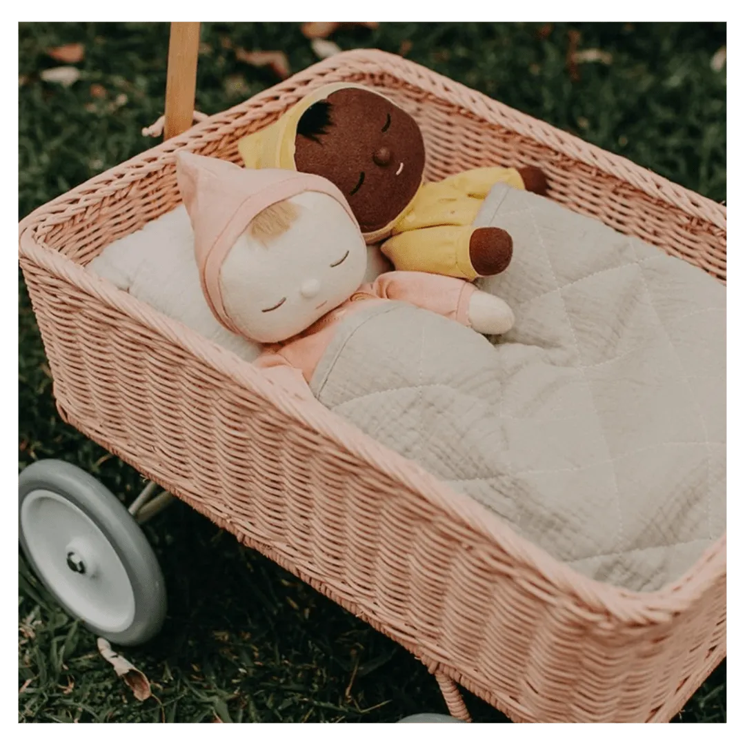 Rattan Wonder Wagon - Rose