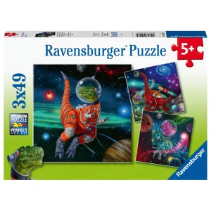 Ravensburger Dinosaurs in Space 3 x 49 Piece Puzzle