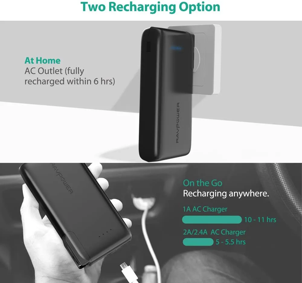 RAVPower - AC10000mAh with EU&UK