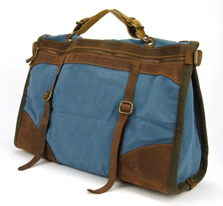 Realaiot Vintage Retro military Canvas   Leather men travel bags luggage bags men weekend Bag Overnight duffle bags tote Leisure M314#