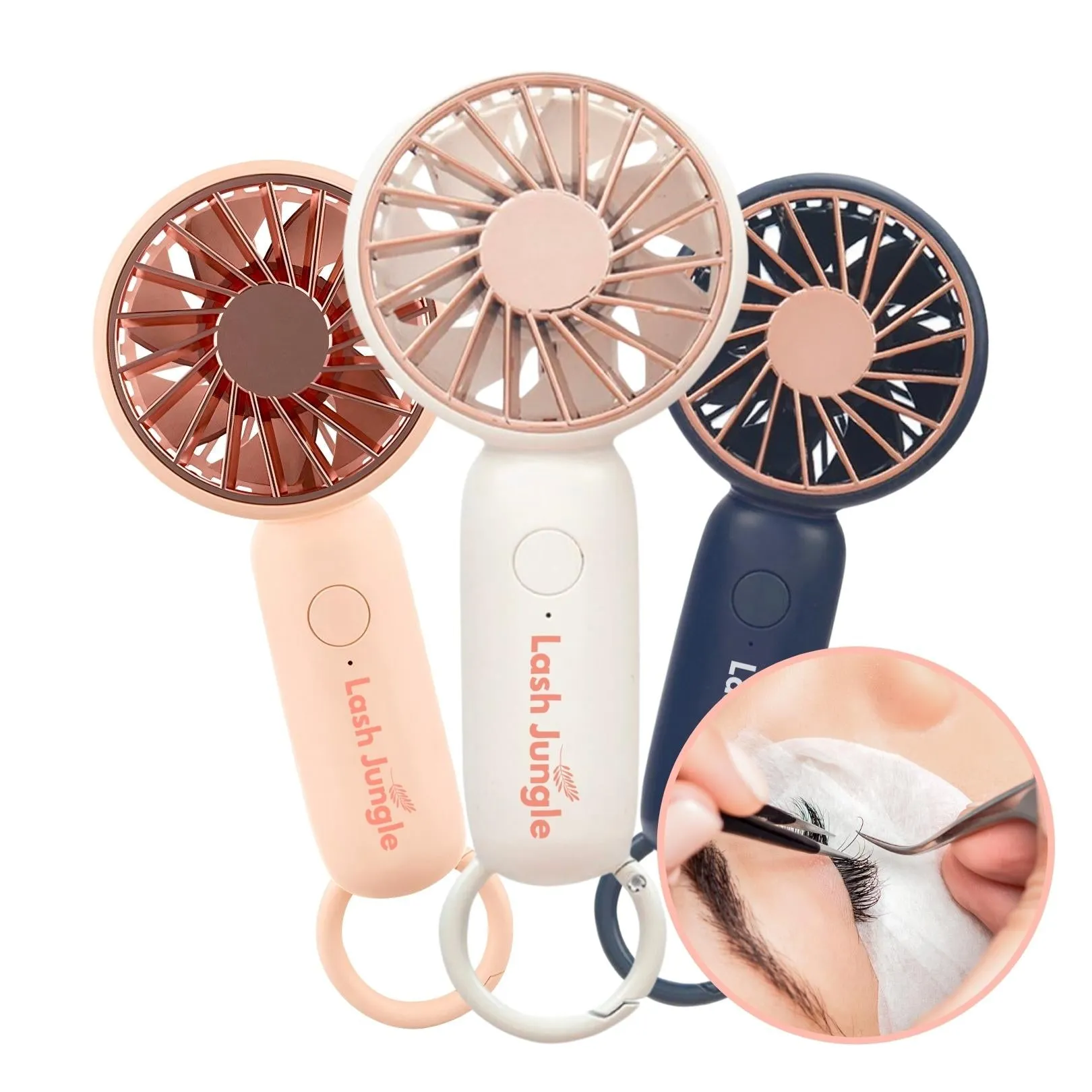 Rechargeable Handheld Mini Lash Fan for Eyelash Extension