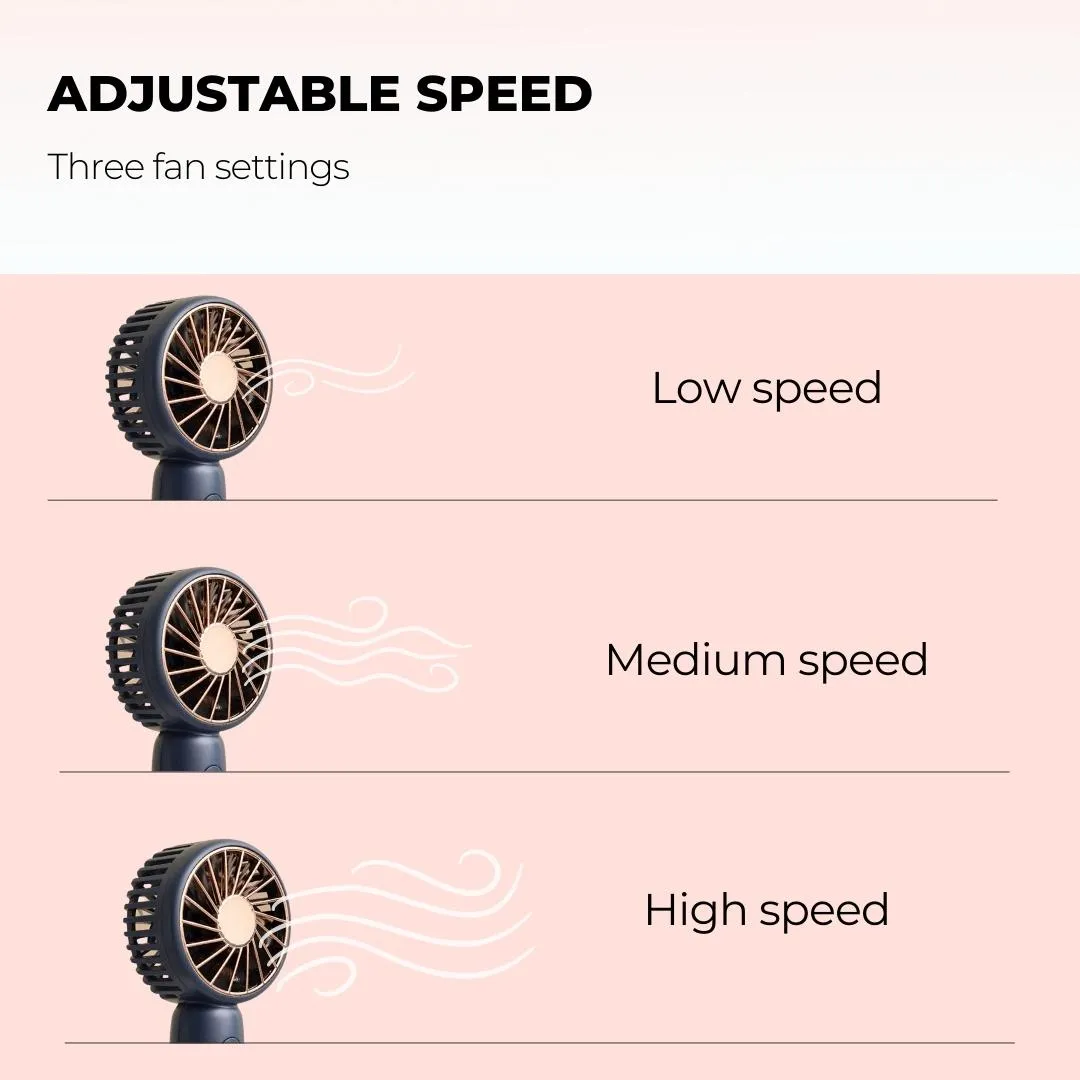 Rechargeable Handheld Mini Lash Fan for Eyelash Extension