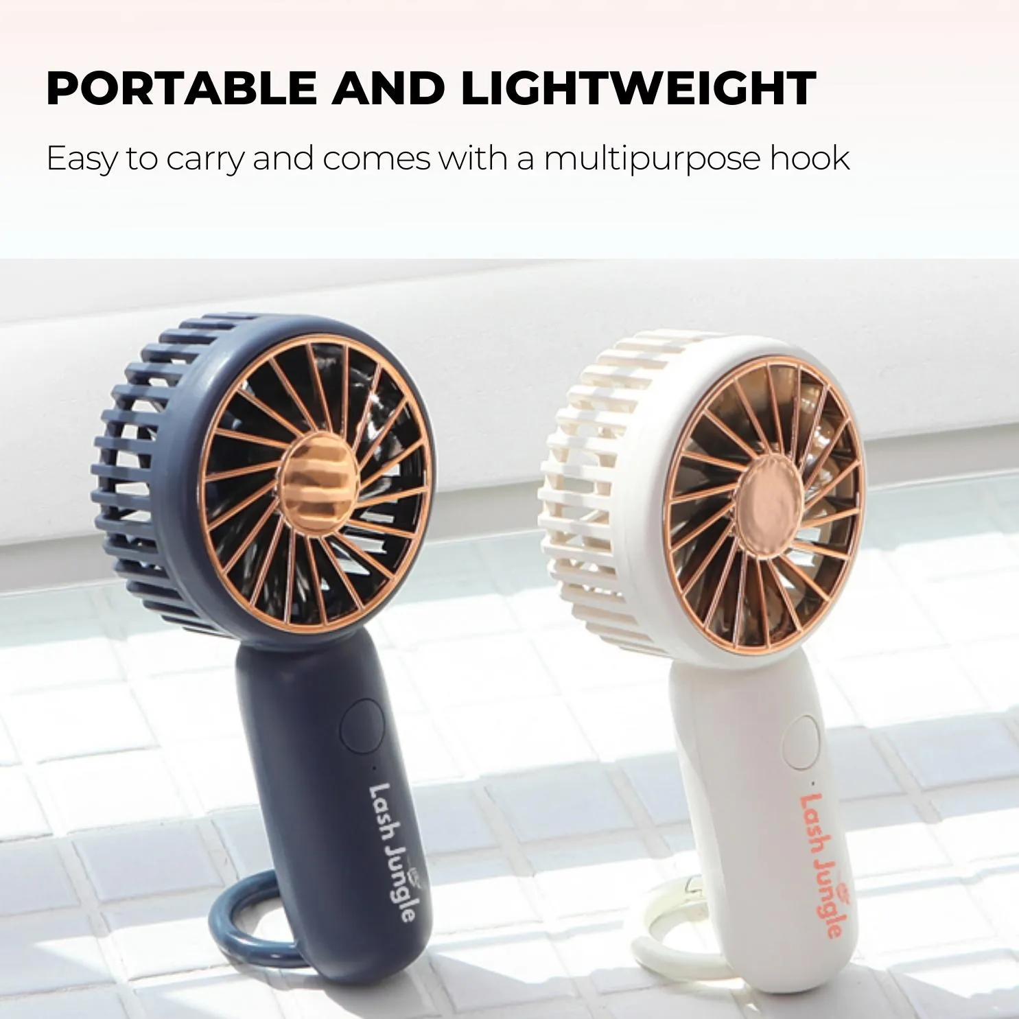 Rechargeable Handheld Mini Lash Fan for Eyelash Extension