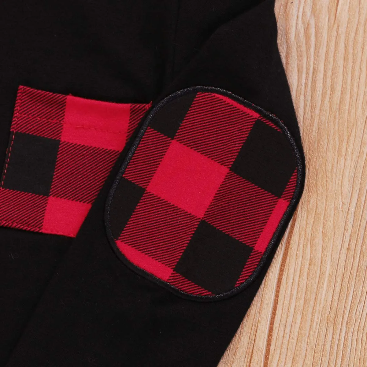 Red Plaid Hoodie Pant Set