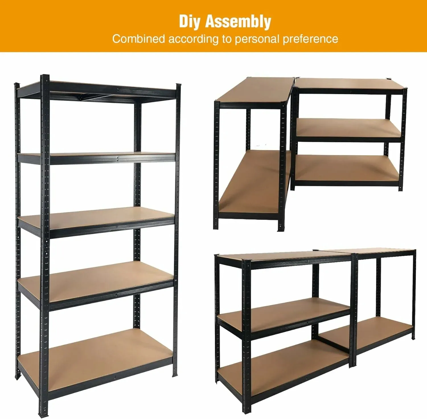 REDCAMP 5 Tier Adjustable Garage Shelving Unit
