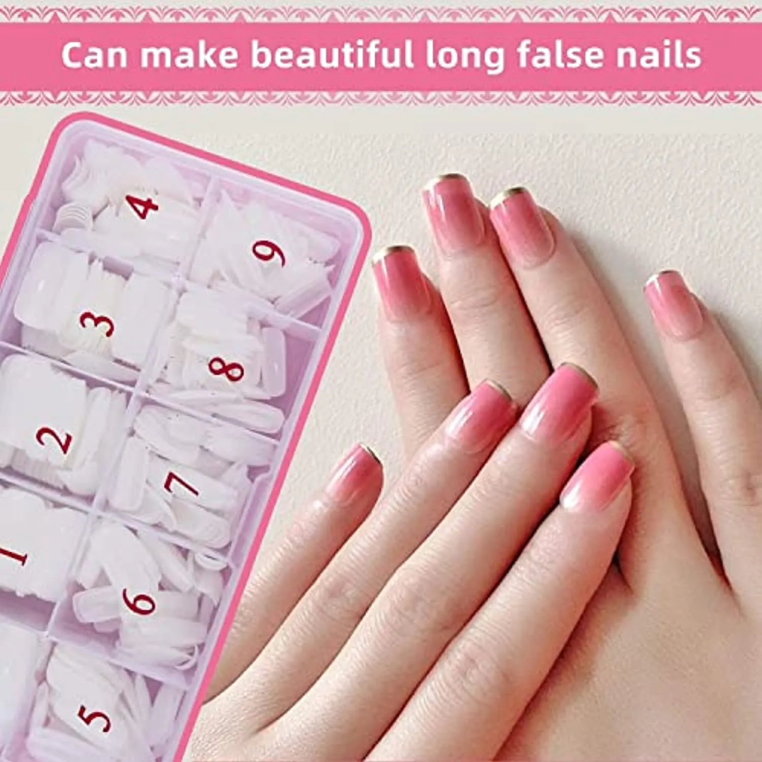 RedFlow Acrylic False Nail Tips Kit and RedFlow Electric Nail Drill,500 Acrylic Nails 8 Acrylic Nail Brush 2 Separators 1 Nail Kit 2 Nail Files 24 Acrylic Nail Powder