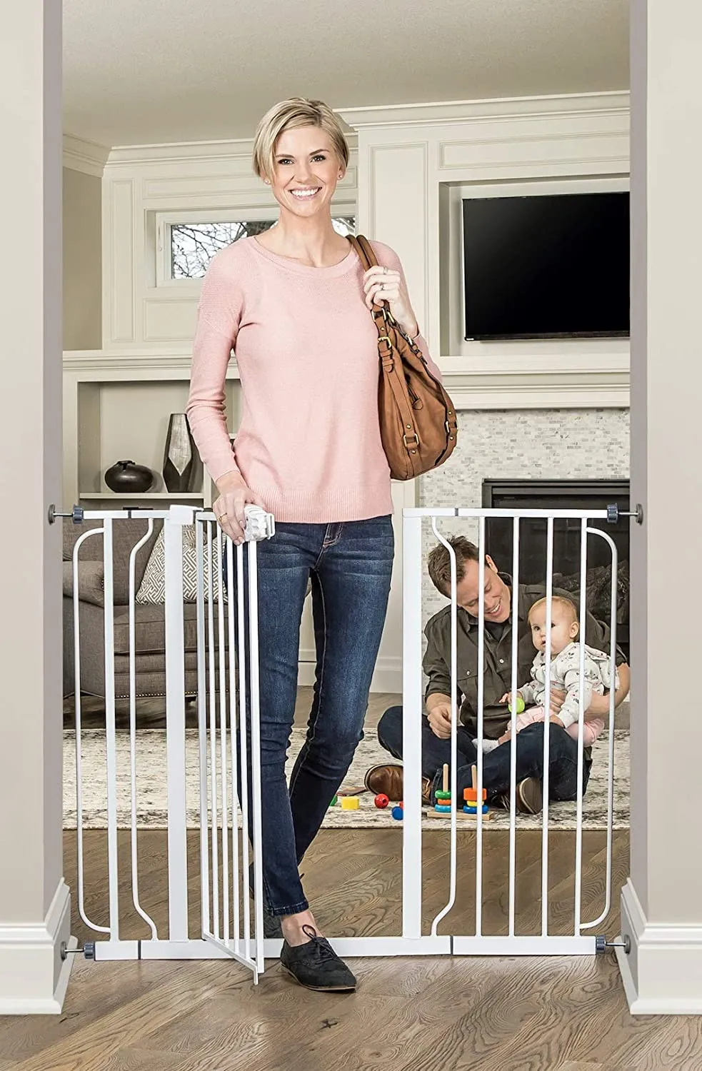 Regalo Baby 1154 Extra Tall Widespan Gate (White)! Great for pets too!