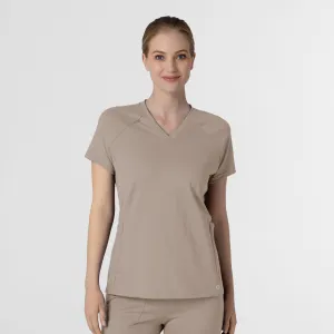 RENEW 6259 Knit Flex-n-Reach V-Neck Raglan Scrub Top Haze