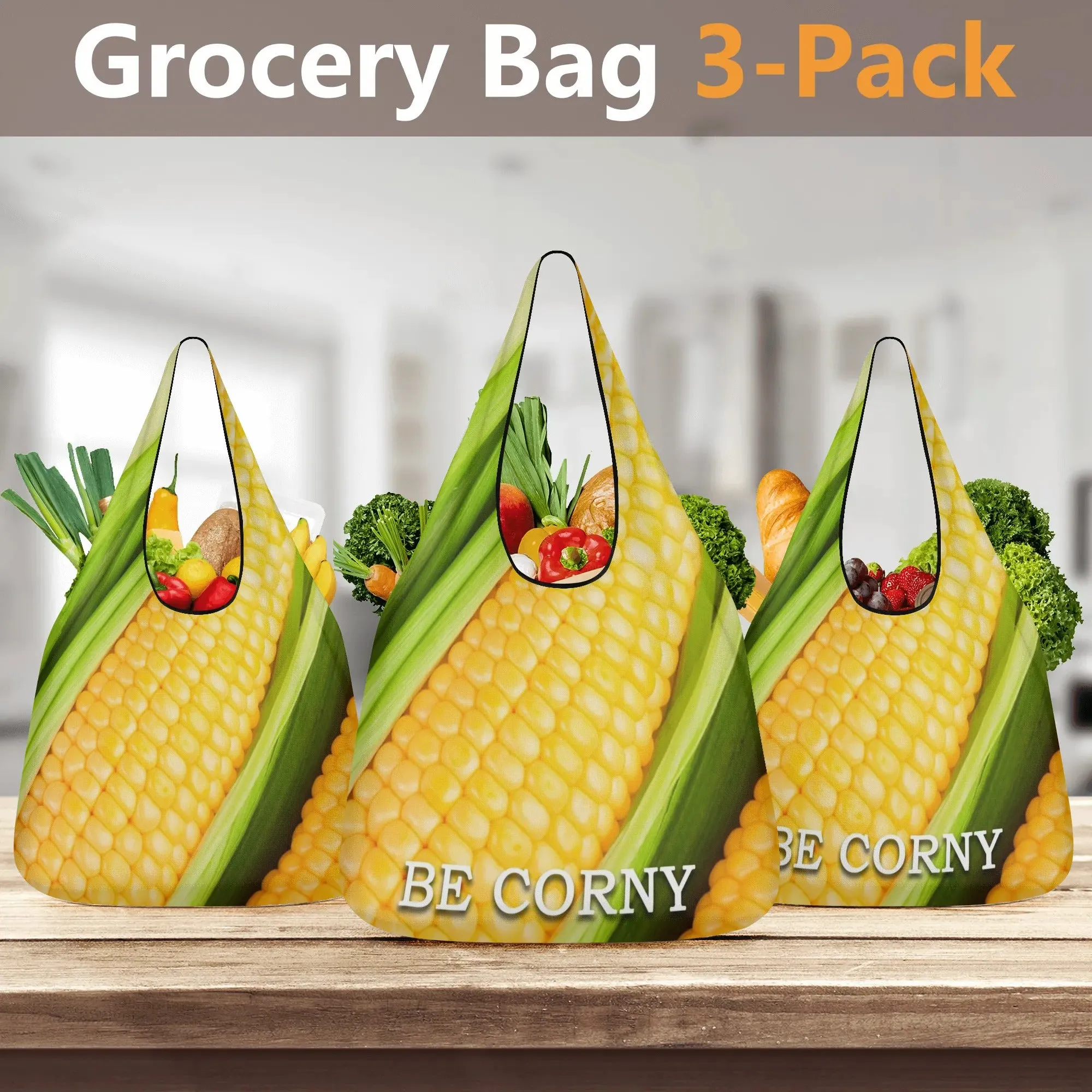 Reusable Produce Sacks 3 Pack: Corn