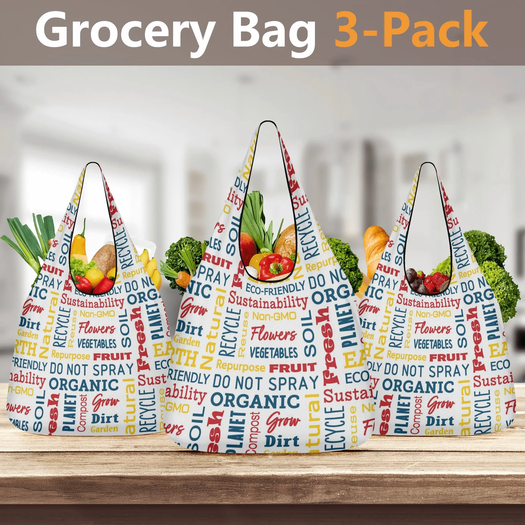 Reusable Produce Sacks 3 Pack: Protect Our Planet