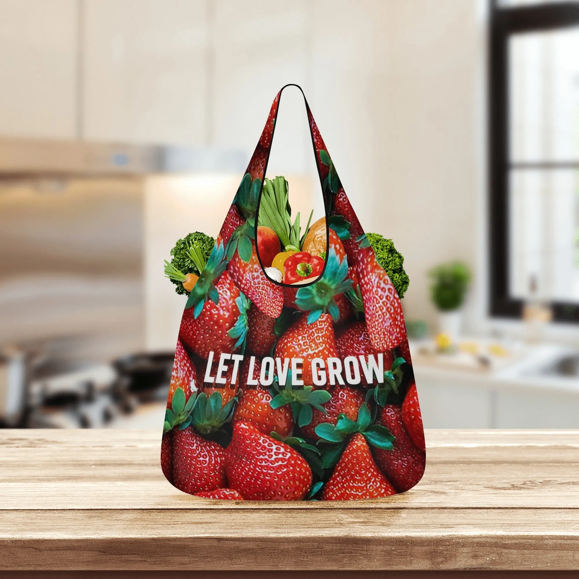 Reusable Produce Sacks 3 Pack: Strawberry