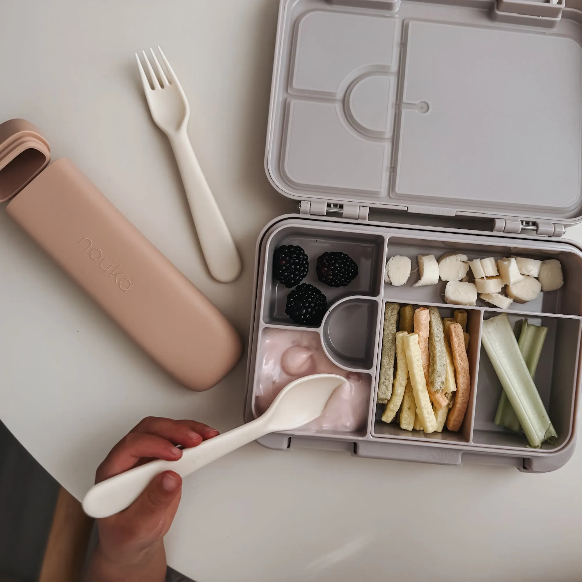 Reusable Utensil Set & Carry Case - Soft Blush (Min. of 2 PK, Multiples of 2 PK)